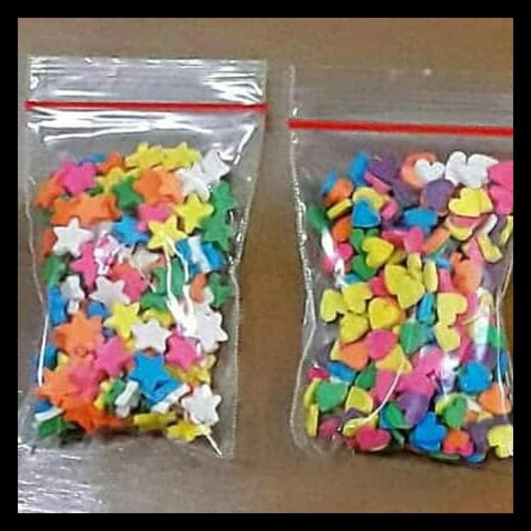 

CONVETI / SPRINKLE / SPIKLE /GULA HIAS TABURAN KUE, CONFETTI 10GR KODE 1297