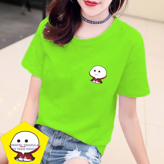 YOURSTYLE1119 - KAOS PENTOL DRAKULA BAJU KAOS WANITA UNISEX OVERSIZE PRIA JUMBO CASUAL KEKINIAN