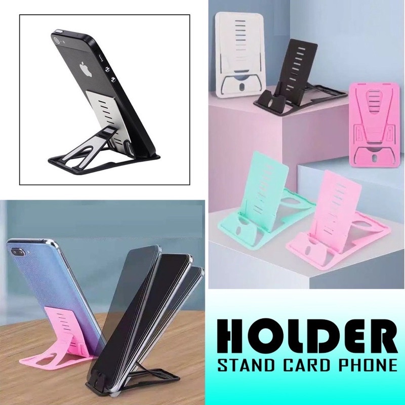 Stand Card Phone Holder Mini Universal Dudukan Handphone