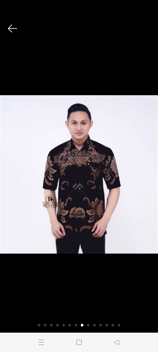 Size M L Xl Xxl Bswart Batik Hrb026 Kenongo Hem Pendek Padi Pekalongan M L Xl