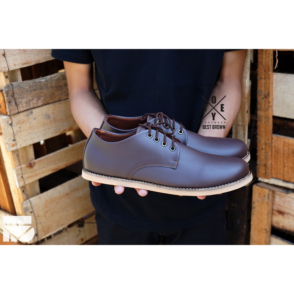 Best Series | Sepatu Pantofel Santai Kasual Kerja Kuliah Pria Cowok Men Laces Ori | FORIND x Joey