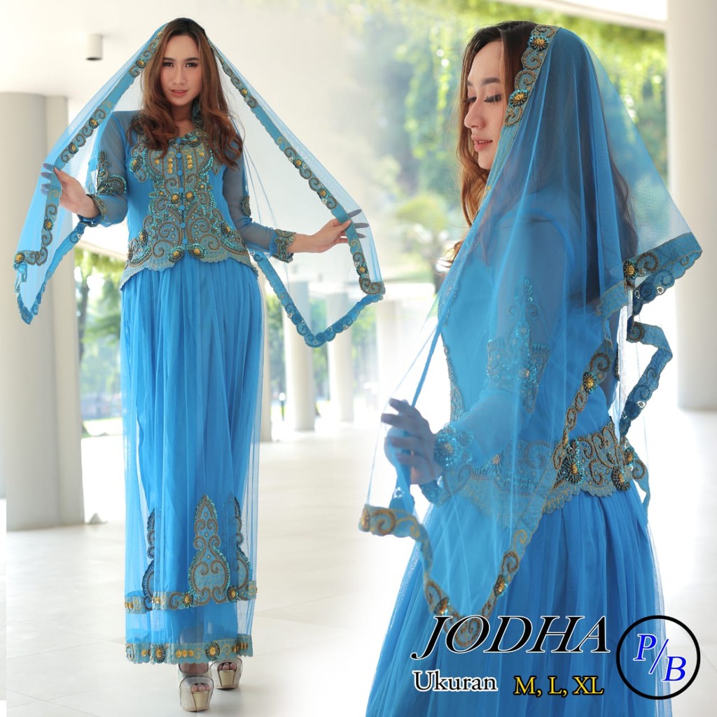 Kebaya Modern Payet / Dress Payet Jodha Biru Dan Warna Lain