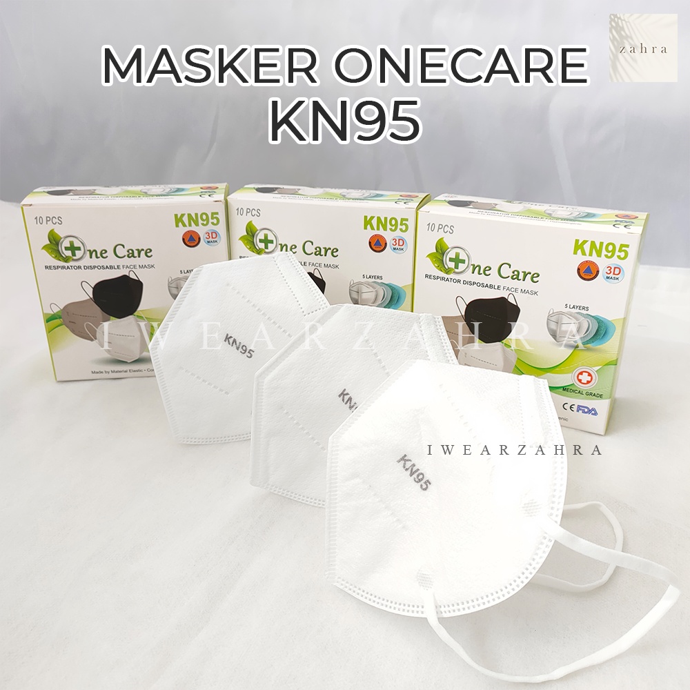 MASKER KN95 DUCKBILL (CAREION)  - 5 Ply Lapis Medis Sekali Pakai Tebal Warna Putih Earloop Mask