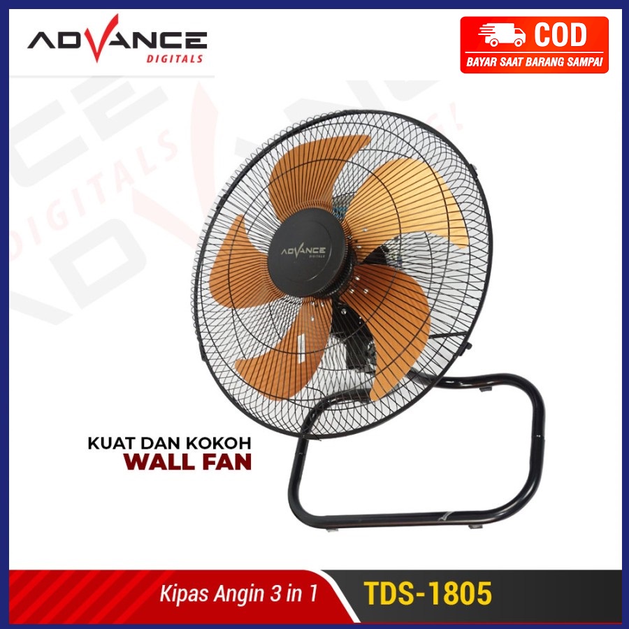 【Garansi 1 tahun】Kipas Angin Advance  Kipas Angin Besi 18 Inch 3IN1 Cyclone Multifuncion Fan Kipas Tornado