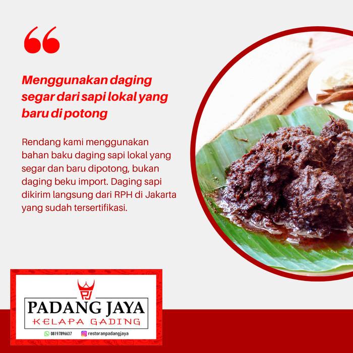 

Rendang Daging Sapi Padang Jaya Ukuran 1/2 kg
