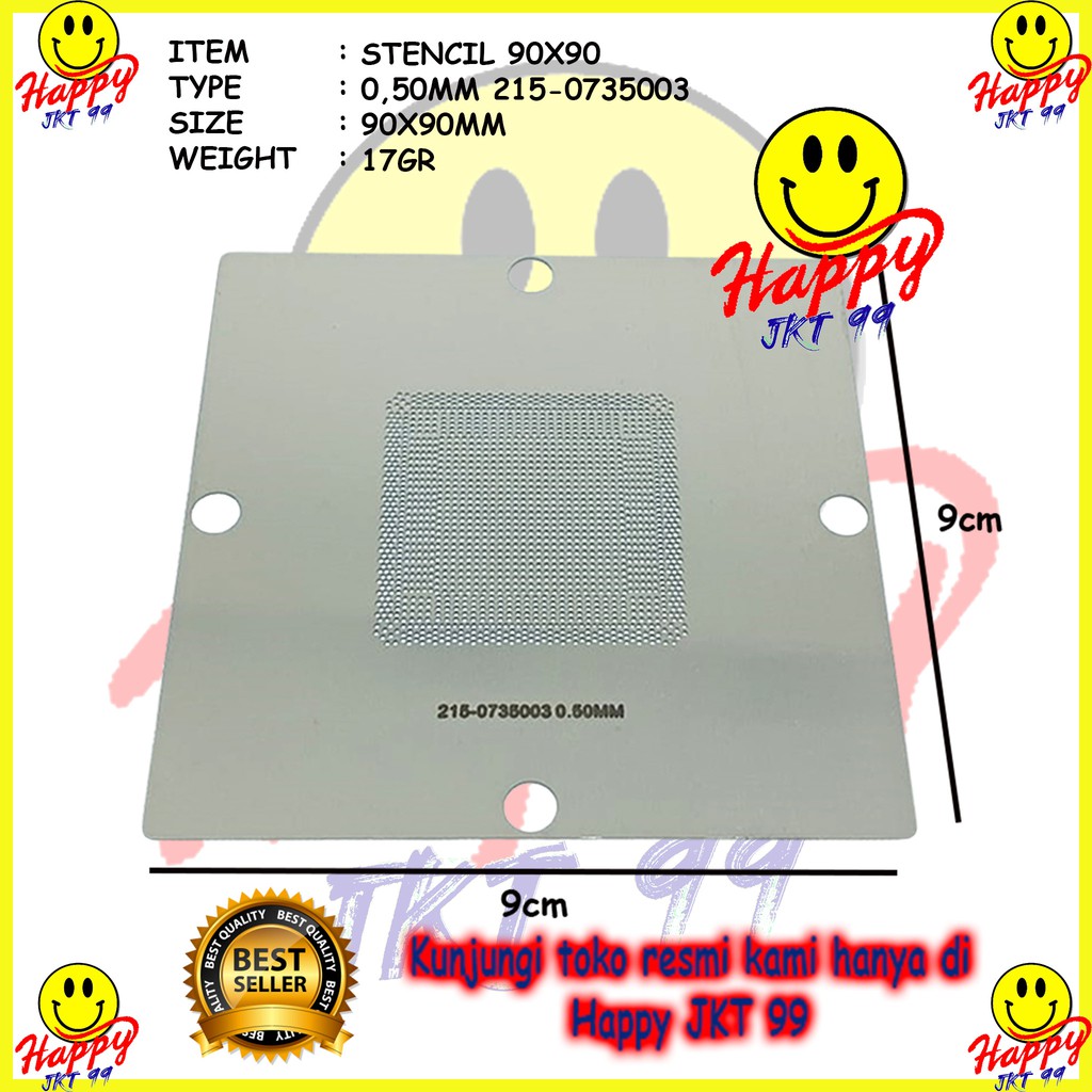 [ HAPPY JKT 99 ] STENCIL 90X90 215-0735003 215-0735033 215-0735003 215-0735075