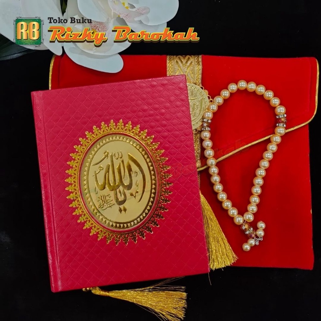 Cetak Yasin Paket Dompet BludruTasbih Cover RCP Bentol isi 208 halaman buku yasin hardcover, yasin h