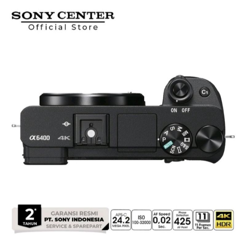Sony Alpha A6400 Body Only / camera / Mirrorless-3