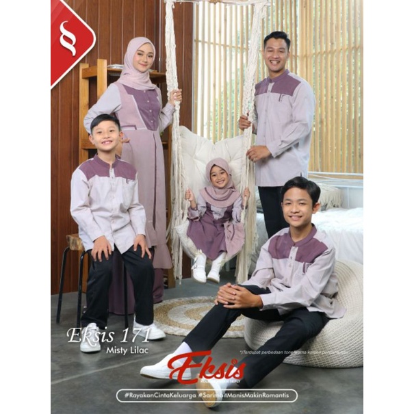 Sarimbit Seply Terbaru 2022 Eksis 171 / Baju Seragam Lebaran Keluarga / Baju Couple Muslim Keluarga 