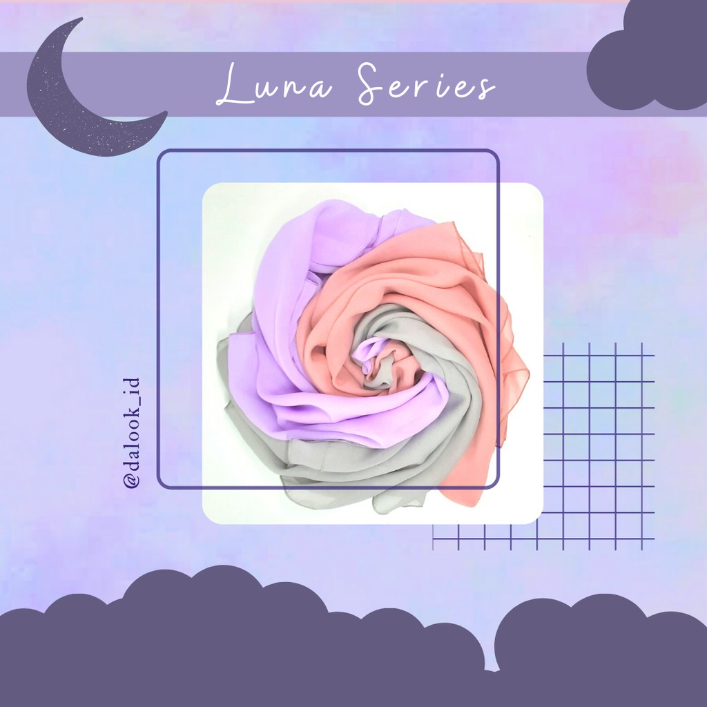 LUNA SERIES - Kerudung Segi Empat Polycotton