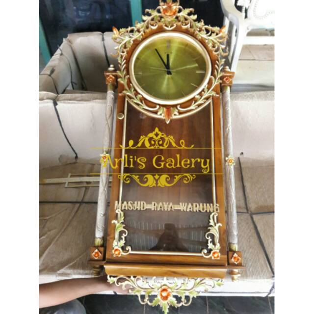 Jam dinding kayu jati furniture jepara