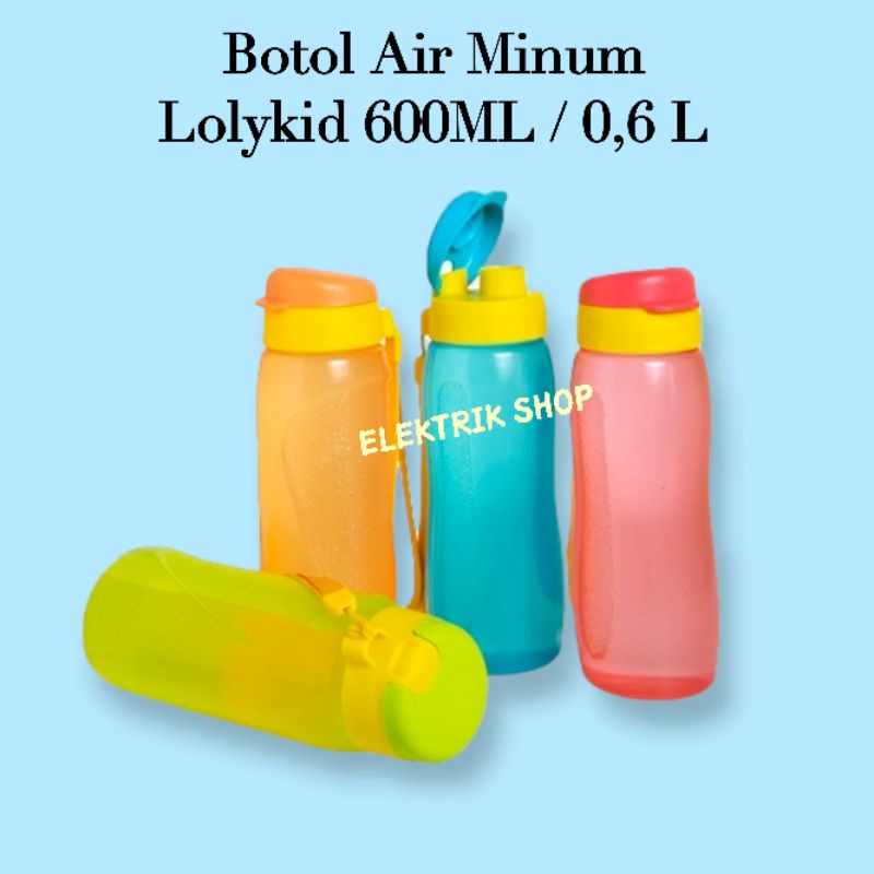 BOTOL AIR MINUM LOLYKID 600ML / 0,6LITER / BOTOL MINUM ANAK PRAKTIS MURAH