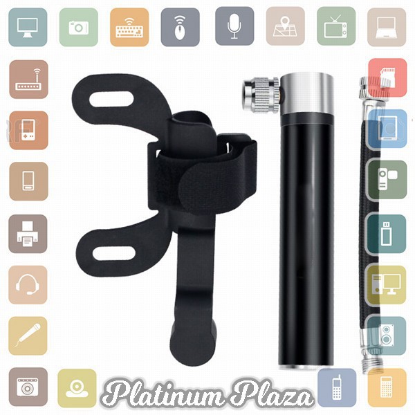 Grab Medan Pompa Manual Ban Sepeda Mini Bike Pump 120 PSI PP-06 DUUTI Hitam Sliver