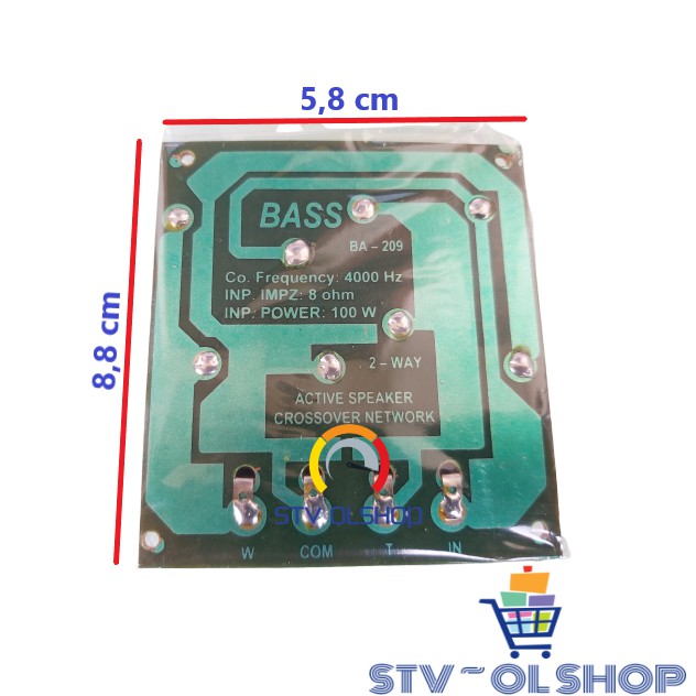 Crossover 2 Way BA 209 / Crossover Bass 2 Way