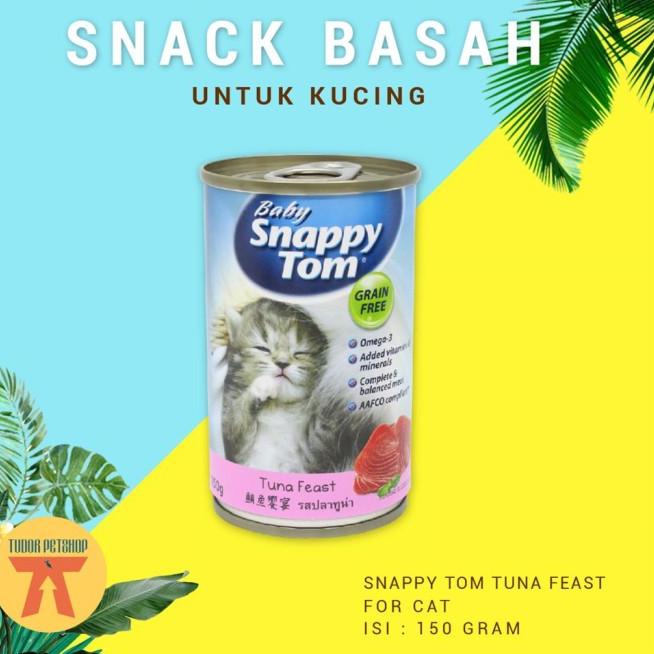 ➫ SNACK / MAKANAN BASAH Kucing SNAPPY TOM TUNA FEAST 150 Gram ♦