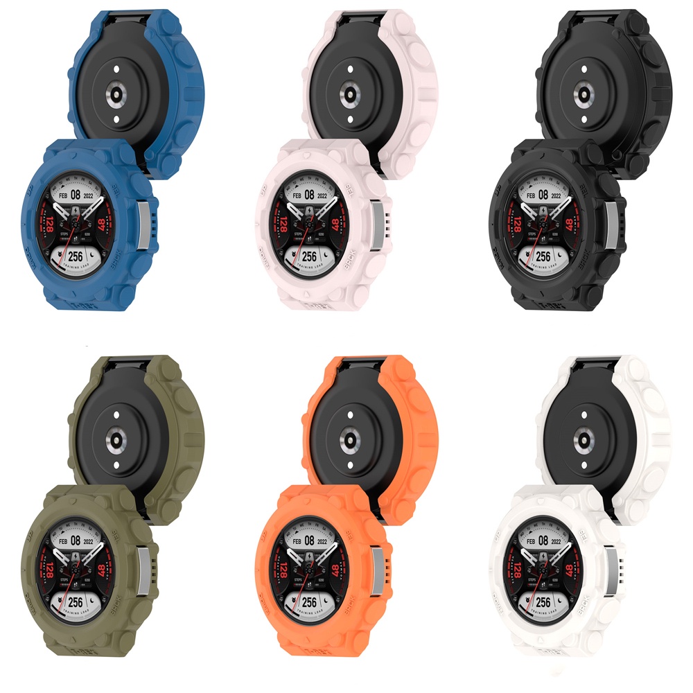 Casing Pelindung Bumper Bahan Silikon Untuk Huami Amazfit T-Rex 2