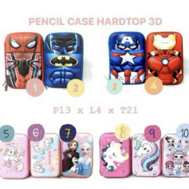 

pencil case hardtop 3d