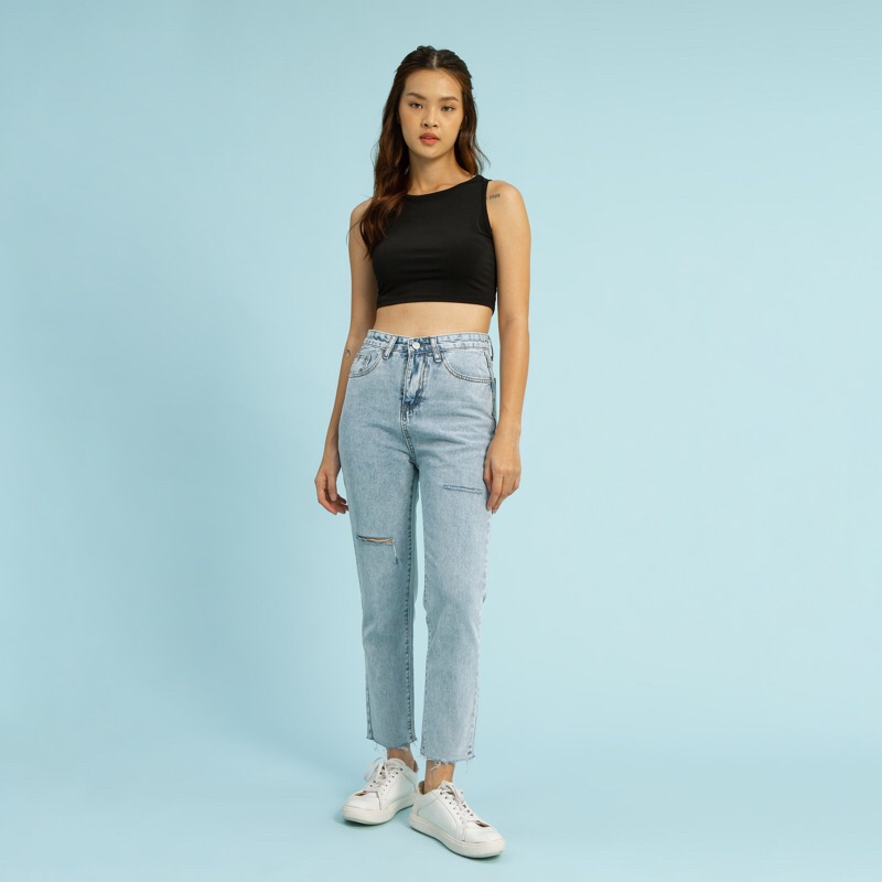 VIERLIN - Jeans 8021 - RIPPED JEANS HW