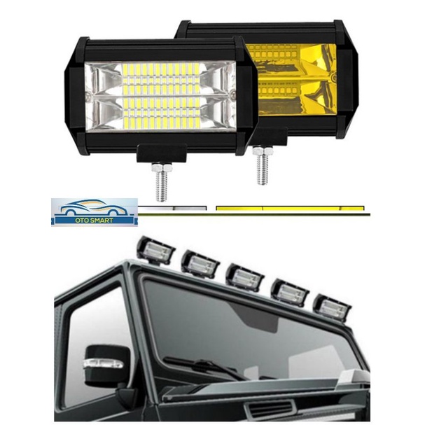 LAMPU TEMBAK SOROT LED BAR CREE CWL 72W 24 MATA LAMPU LED MOBIL MOTOR