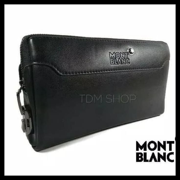 JUAL MURAH HANDBAG TAS TANGAN PRIA MONTBLANC IMPORT - Hitam