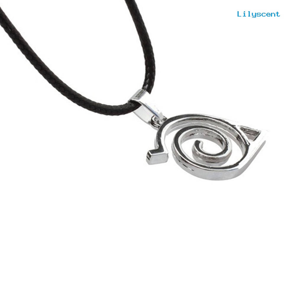 Kalung Liontin Logo Anime Naruto Bahan Metal Untuk Unisex