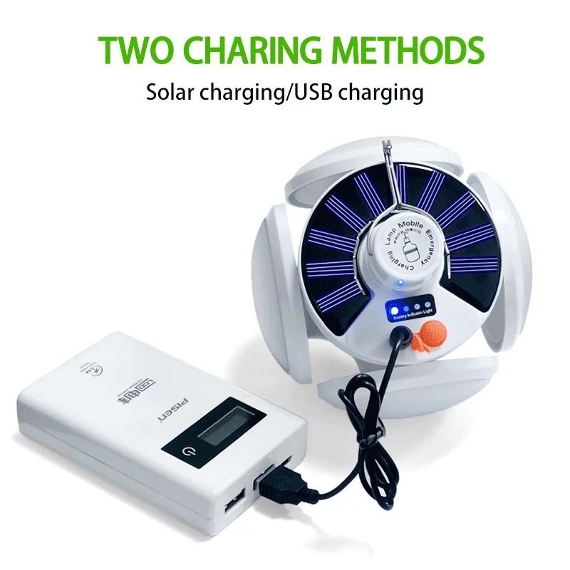 Lampu Emergency LED Tenaga Surya Lampu Camping Awet Super Terang