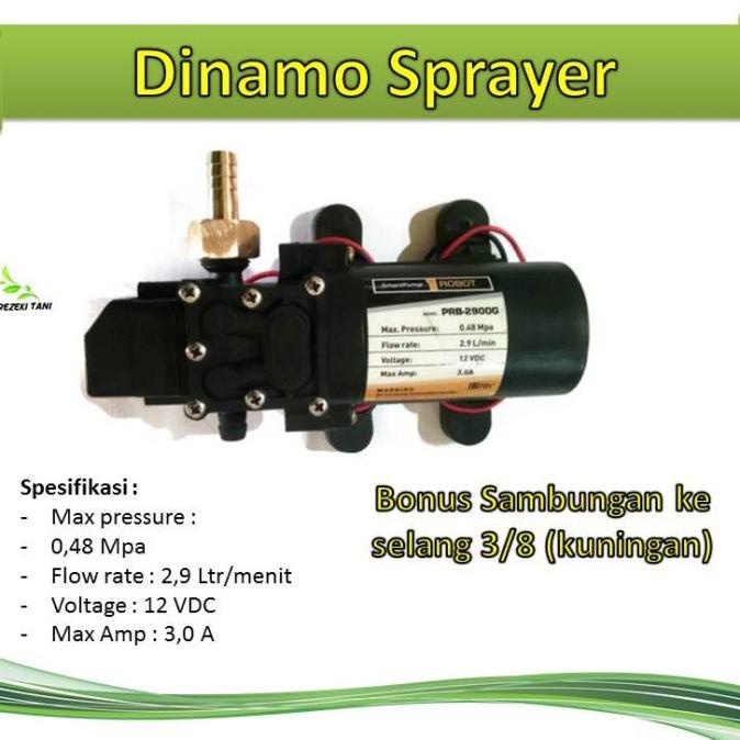 Pompa Dinamo Air Dc 12 Volt Robot Pompa Taman Sprayer Elektrik