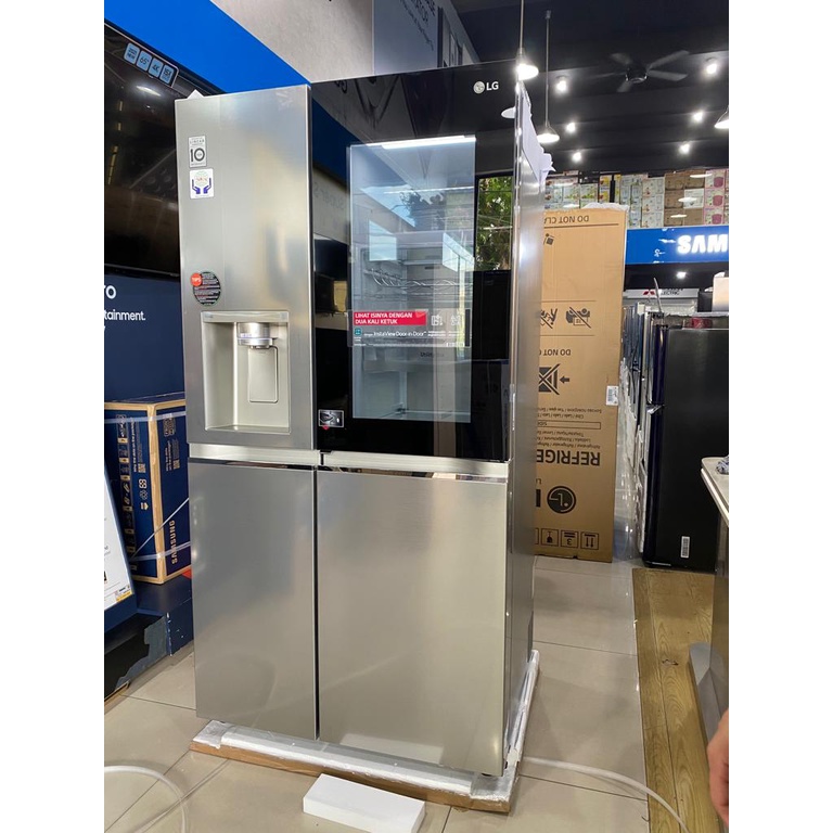 LG KULKAS SIDE BY SIDE GC-X257CSEW InstaView Door In Door