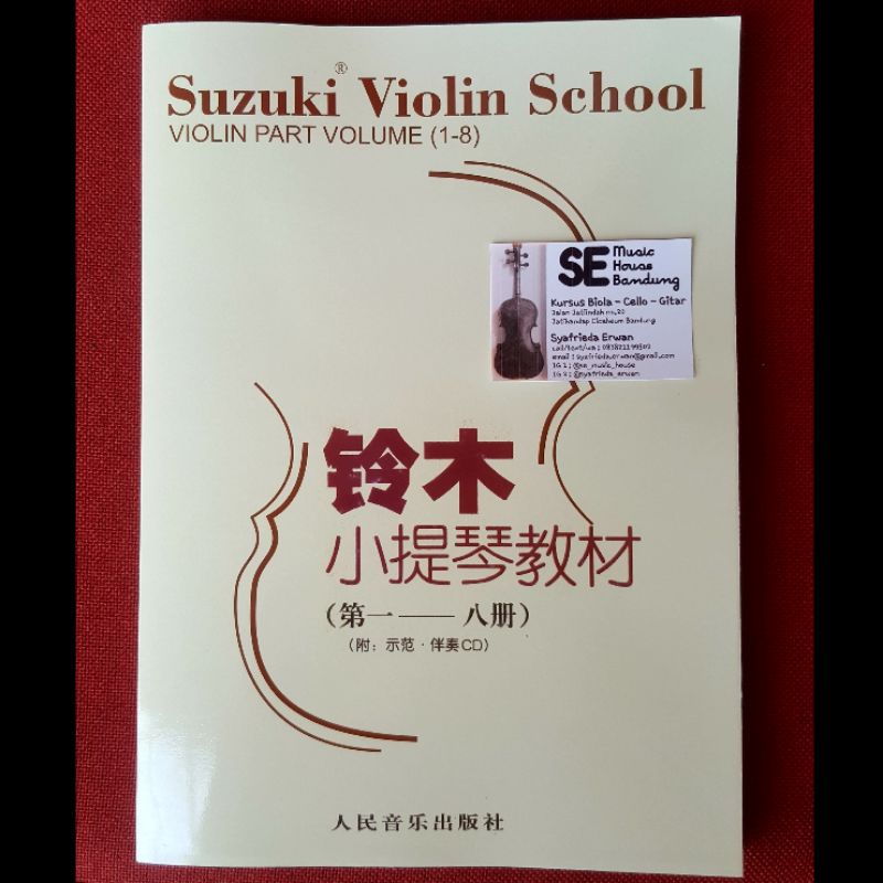 Jual Buku Book Biola Suzuki Violin School Part Volume 1 2 3 4 5 6 7 8 ...