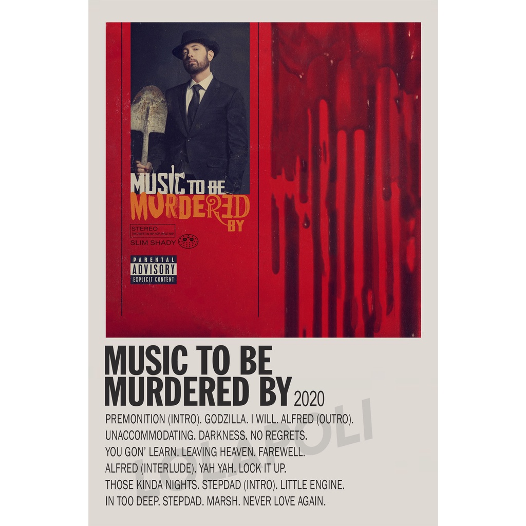 Poster Cover Album Music To Be Murdered By - Eminem