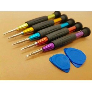 Obeng Screw Driver Set 5 Pcs Coulor Full NEW 5228 Termurah