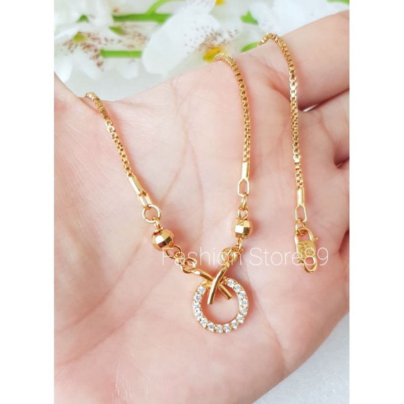 Kalung Koye Fashion Xuping yaxiya bestseller perhiasan lapis emas cantik