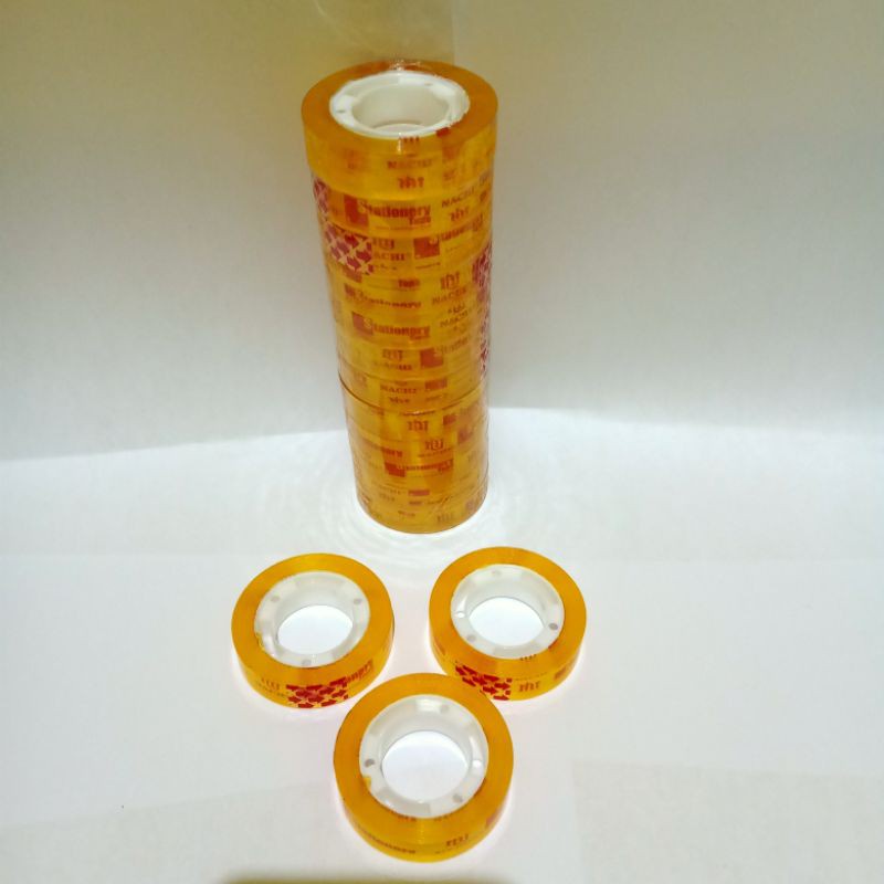 

Azka_Niam Azka_Niam SATU SLOP ( 12 PCS ) Selotip Solatip Isolasi Bening Kecil Tebal Nachi 12mm x 25m