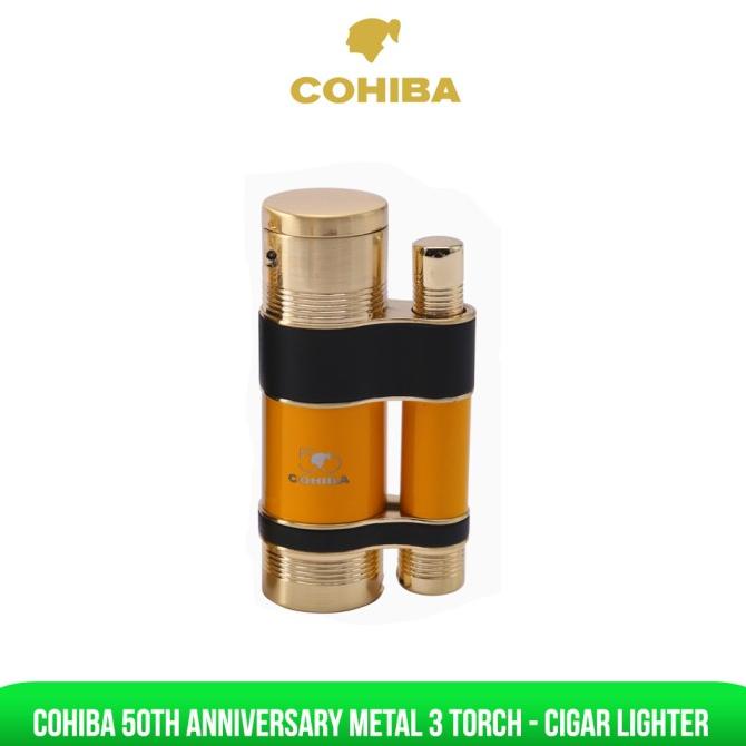Cohiba 50th Anniversary Metal 3 Torch - Cigar Lighter
