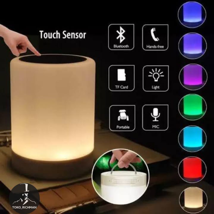 Speaker Bluetooth CL671 Speaker Bluetooth Smart Touch Portable Lamp