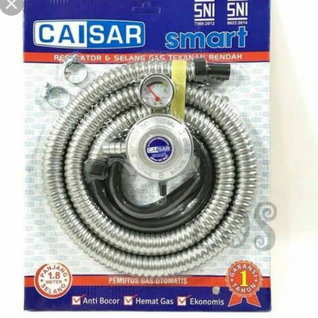 Kompor Gas 2 Tungku Teflon PROGAS PG 169 Free Selang Paket Caisar SNI