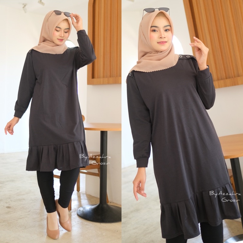 Kikan Tunik - Tunik Babyterry Import LD100 / Long Tunik / Tunik Babyterry Stretch / R.5 -  256-6045