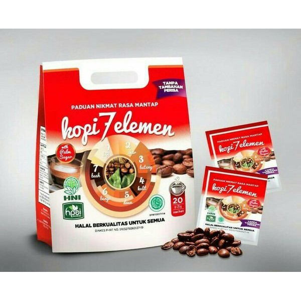 

KOPI 7 ELEMEN ASLI HNI HPAI ( isi 20 sachet)