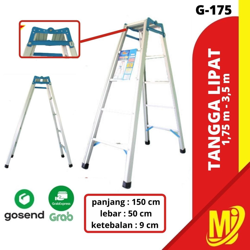 Tangga Lipat Aluminium Galaxy 2 Meter