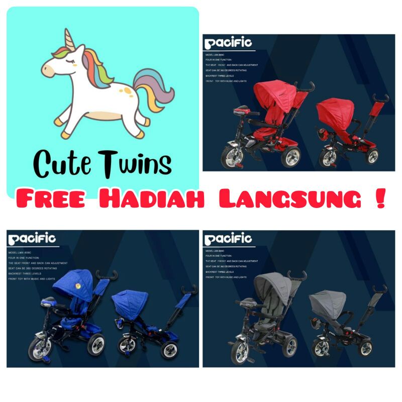 sepeda stroller pasific lmx 809c