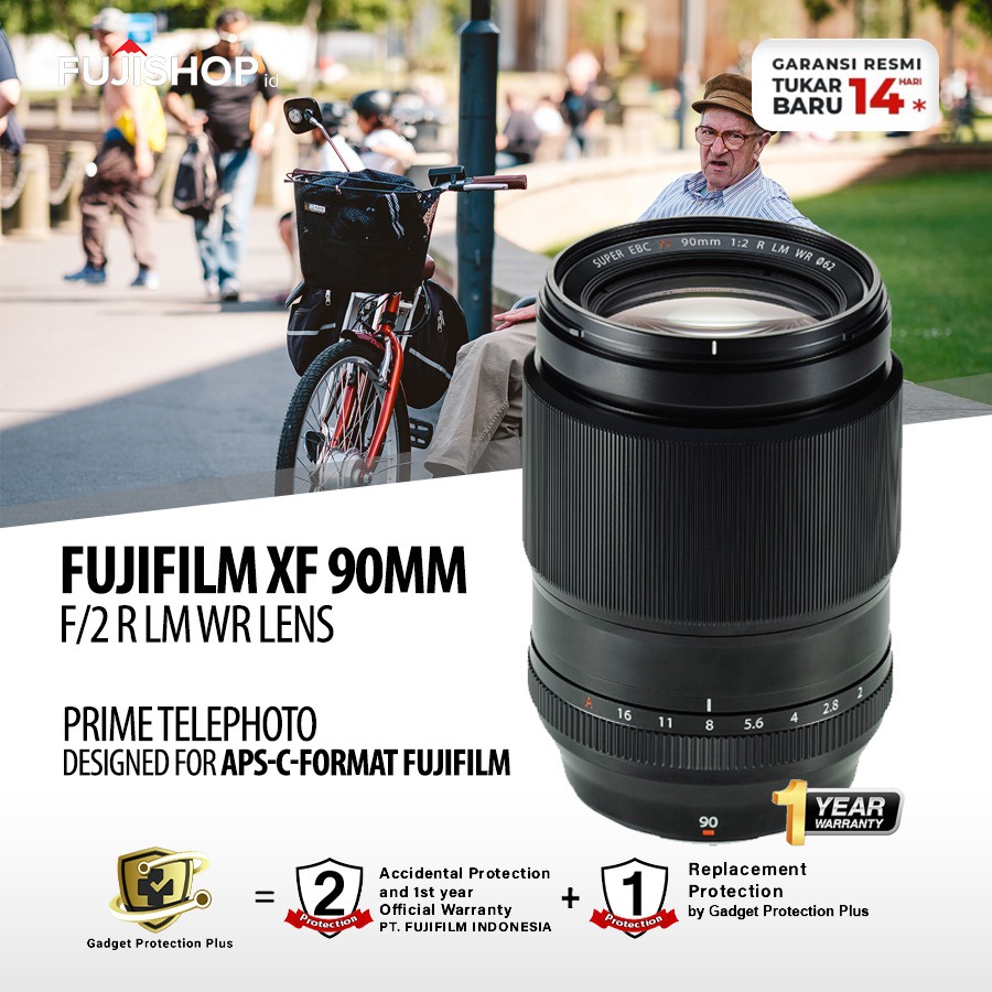 Fujifilm XF 90mm F2 R Lens / Fujinon XF 90mm F2 R GARANSI RESMI