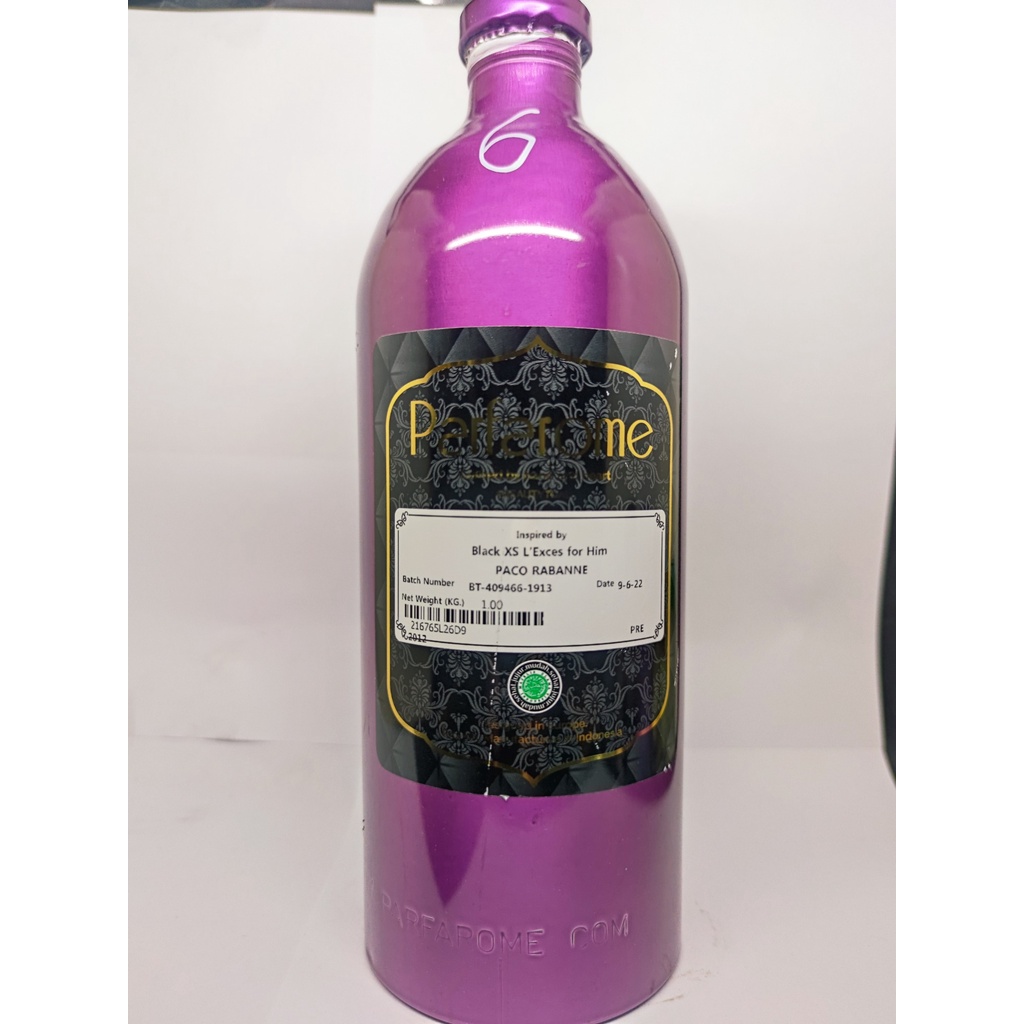 Parfarome Premium - BLACK XS L'EXCES | Bibit parfume murni segel pabrik kemasan 500 ML/1 KG
