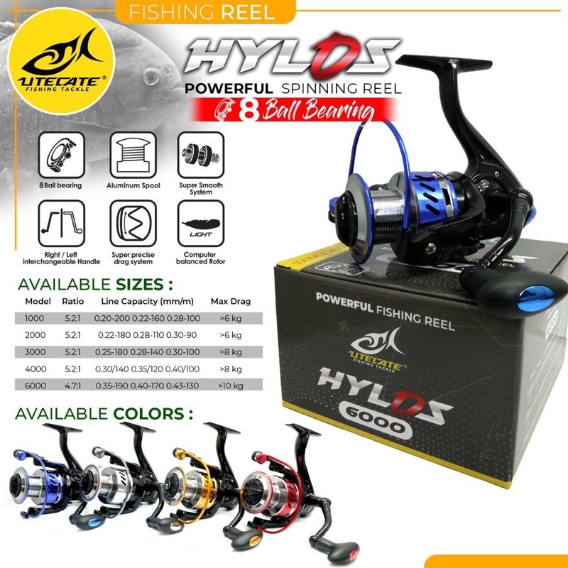 REEL UTECATE HYLOS 1000 4000