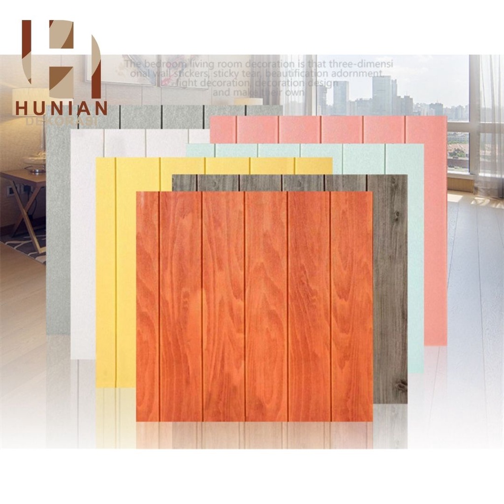 PROMO Wallpaper 3D Motif Kayu Sticker Wood  [SERI B]