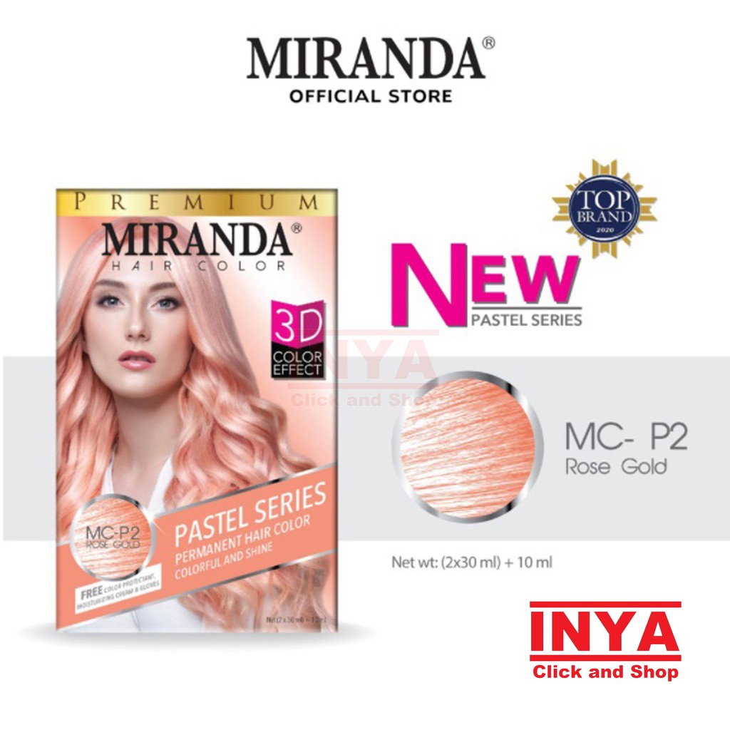 MIRANDA HAIR COLOR - Semir Rambut (30mlx2)+10ml - Pewarna Rambut