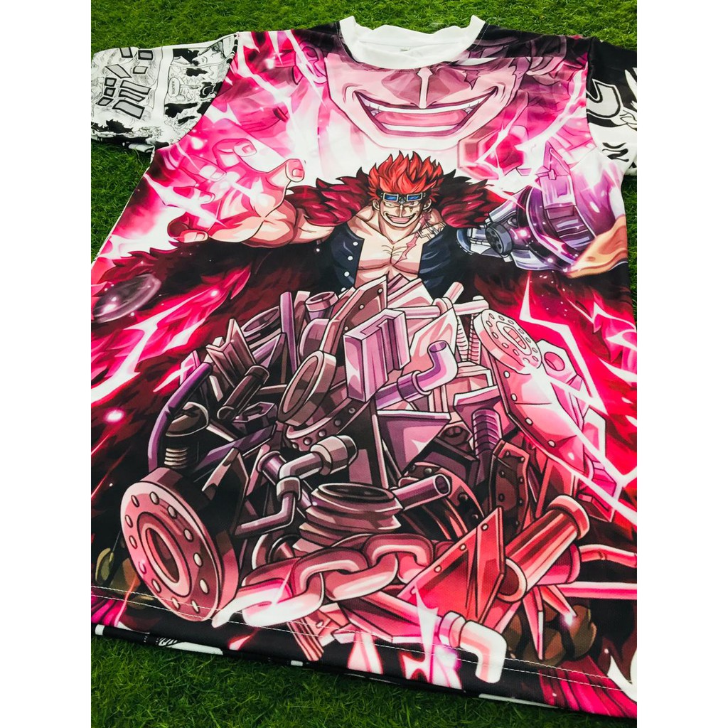 Tshirt Eustass Kid Yusutasu Kiddo One Piece Fullprint Anime Manga Premium Dryfit