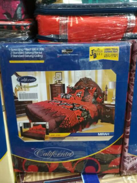 Sprei california  ukuran 180x200