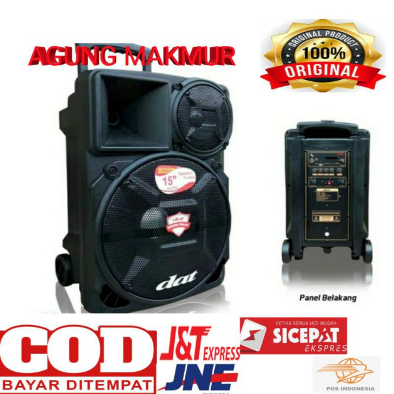 Speaker Akif Portable DAT DT-153 15 Inch Bluetooth