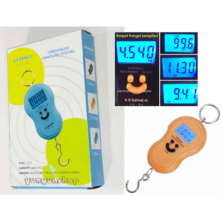 Ls01 Timbangan Gantung Digital Portable Electronic Scale 50 KG