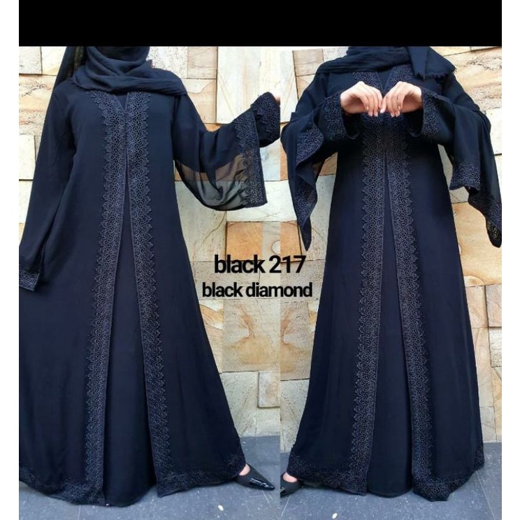 dubay black 217 abaya hitam turkey maxi dres abaya hitam umroh abaya black 217 abaya hitam